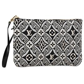 Louis Vuitton-Pochete Neverfull MM Louis Vuitton Preta Desde 1854-Preto