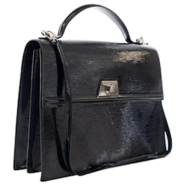Louis Vuitton-Louis Vuitton Black Electric Epi Sevigne Satchel-Black