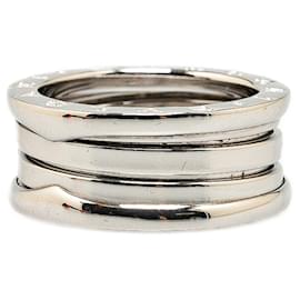 Bulgari-Bvlgari Silver 18K White Gold B.Zero1 Three Band Ring-Silvery