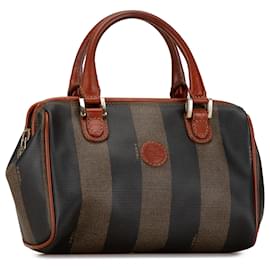 Fendi-Sac Boston Pequin marron Fendi-Marron