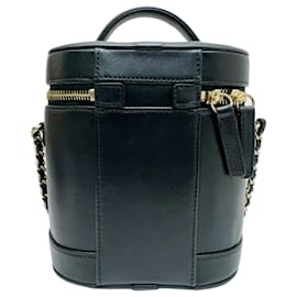 Chanel-Chanel Vanity AS0323 Calf Shoulder Bag-Black