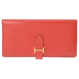 Hermès-Hermes Bearn Soufflet Capucines Wallet-Other