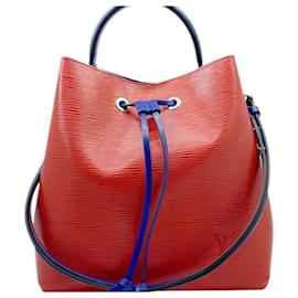 Louis Vuitton-Bolsa de Ombro NeoNoe Epi da Louis Vuitton-Vermelho,Azul