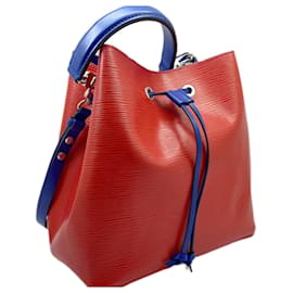 Louis Vuitton-Louis Vuitton NeoNoe Epi Shoulder Bag-Red,Blue