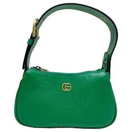 Gucci-Bolsa de ombro de couro verde Gucci-Verde