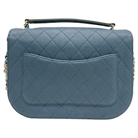 Chanel-Chanel Matelasse Chain Shoulder Bag-Blue