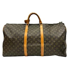 Louis Vuitton-Louis Vuitton Keepall 60 Monogram Boston Bag-Brown