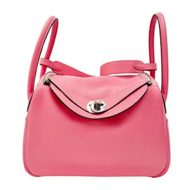 Hermès-Hermes Lindy 26 Rose Azalee Handbag-Pink