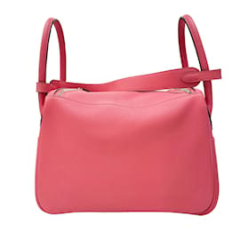 Hermès-Bolsa Hermes Lindy 26 Rose Azalee-Rosa