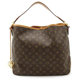 Louis Vuitton-Louis Vuitton Monogram Delightful PM Shoulder Bag-Brown,Pink