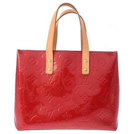 Louis Vuitton-Louis Vuitton Vernis Reed PM Handbag-Black,Red