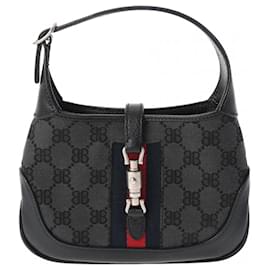 Gucci-Gucci Balenciaga Collaboration The Hacker Project Jackie Mini Shoulder Bag-Black