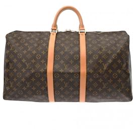 Louis Vuitton-Bolsa Boston Keepall 55 Monograma Louis Vuitton-Marrom