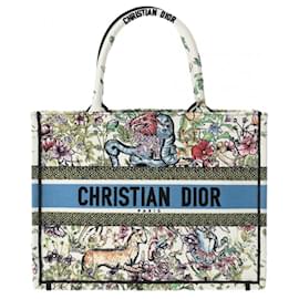 Christian Dior-Bolsa livro Christian Dior Medium D Constellation-Branco,Multicor