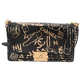 Chanel-Chanel Boy Chanel Chain Shoulder Bag-Black
