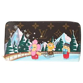 Louis Vuitton-Louis Vuitton Monogram Zippy Wallet-Brown,Pink