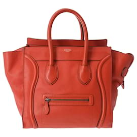 Céline-Celine Luggage Shopper Handbag-Orange