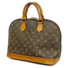 Louis Vuitton-Bolsa Alma Monogram Louis Vuitton-Marrom