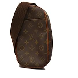 Louis Vuitton-Louis Vuitton Monogram Pochette Ganjou Sling Bag-Brown