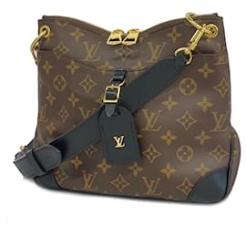 Louis Vuitton-Bolsa de Ombro Louis Vuitton Monogram Odeon NM PM-Marrom,Preto