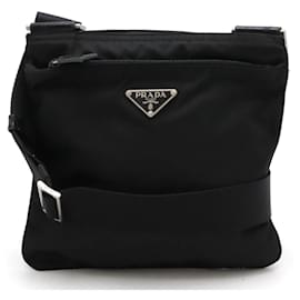 Prada-Bolsa de Ombro Pochette Prada Vela-Preto