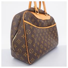 Louis Vuitton-Bolsa Deauville Monogram Louis Vuitton-Marrom