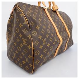 Louis Vuitton-Louis Vuitton Monogram Keepall 50 Boston Bag-Brown