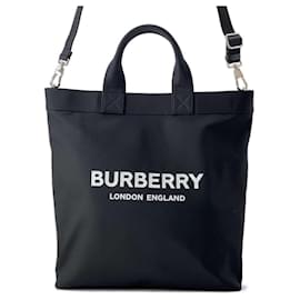 Burberry-Burberry Nylon Tote Bag-Black