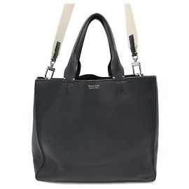 Tiffany & Co Tiffany Leder Tragetasche Schwarz