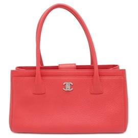 Chanel-Chanel Pink Leather Tote Bag-Pink