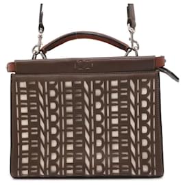 Fendi-Fendi Peekaboo Handbag-Brown