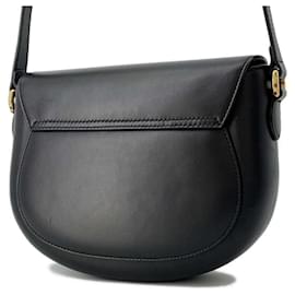 Gucci-Bolsa de ombro de couro preto Gucci-Preto