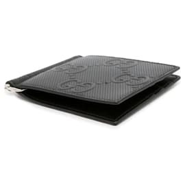 Gucci-Gucci Bi-fold Wallet in Black Leather-Black
