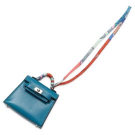 Hermès Charm per borsa Hermes Kelly Twilly Blu Thalassa Blu