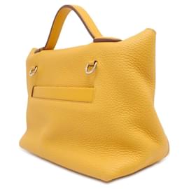 Hermès-Sac à main Vinquatre Hermes 24 29-Jaune