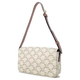 Céline-Celine Shoulder Bag Triomphe 194142CUZ-White