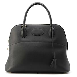 Hermès-Hermes Bolide 31 Handbag in Black Taurillon Clemence-Black