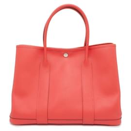 Hermès-Hermes Tote Bag Garden PM in Rose Jaipur-Pink