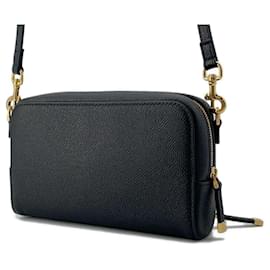 Christian Dior-Christian Dior Caro Double Pouch Shoulder Bag-Black