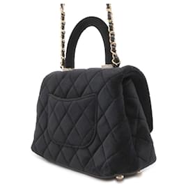 Chanel-Chanel Black Velvet Handbag-Black