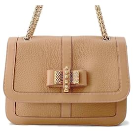 Christian Louboutin-Christian Louboutin Chain Shoulder Bag Sweet Charity-Beige