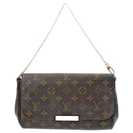 Louis Vuitton-Louis Vuitton Monogram Favorite MM Shoulder Bag-Brown