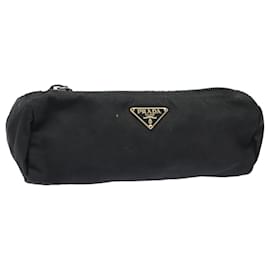 Prada-PRADA Pouch Nylon Black Auth ac3153-Black