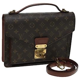 Louis Vuitton-LOUIS VUITTON Monogram Monceau 28 Hand Bag 2way M51185 LV Auth 83013-Monogram