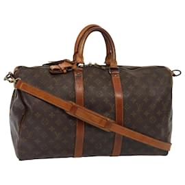 Louis Vuitton-LOUIS VUITTON Monogram Keepall Bandouliere 45 Boston Bag M41418 LV Auth 82812-Monogram