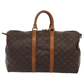 Louis Vuitton-LOUIS VUITTON Monogram Keepall Bandouliere 45 Boston Bag M41418 LV Auth 82812-Monogram