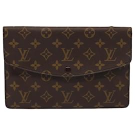 Louis Vuitton-LOUIS VUITTON Monogram Double Rabat Shoulder Bag M51815 LV Auth hk1452-Monogram