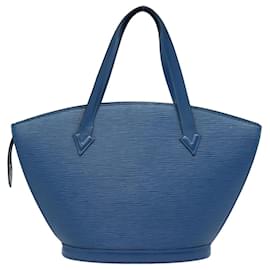 Louis Vuitton-LOUIS VUITTON Epi Saint Jacques Shoulder Bag Blue M52275 LV Auth 83121-Blue