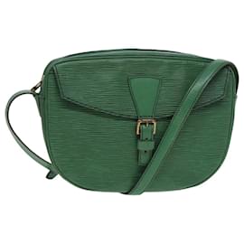 Louis Vuitton-LOUIS VUITTON Epi Jeune Fille MM Shoulder Bag Green M52154 LV Auth 83535-Green