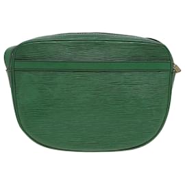 Louis Vuitton-LOUIS VUITTON Epi Jeune Fille MM Shoulder Bag Green M52154 LV Auth 83535-Green